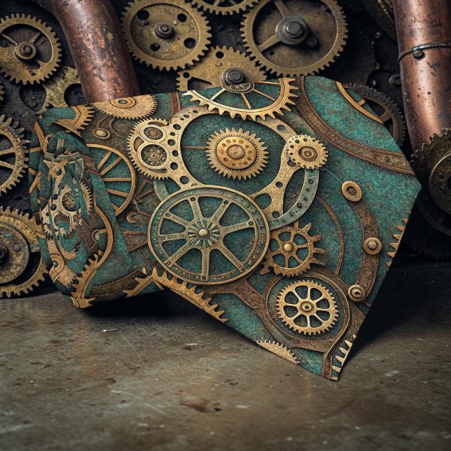 Gravata Steampunk Industrial Personalizada (Criador carregado)