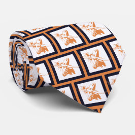 Gravata Steer Longhorn Steer Team Mascot Futebol Necktie