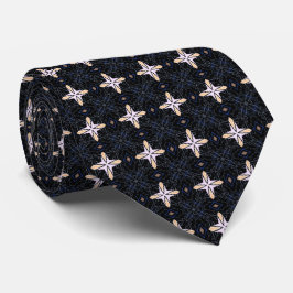 Gravata Stellar Stars Black Neck Tie