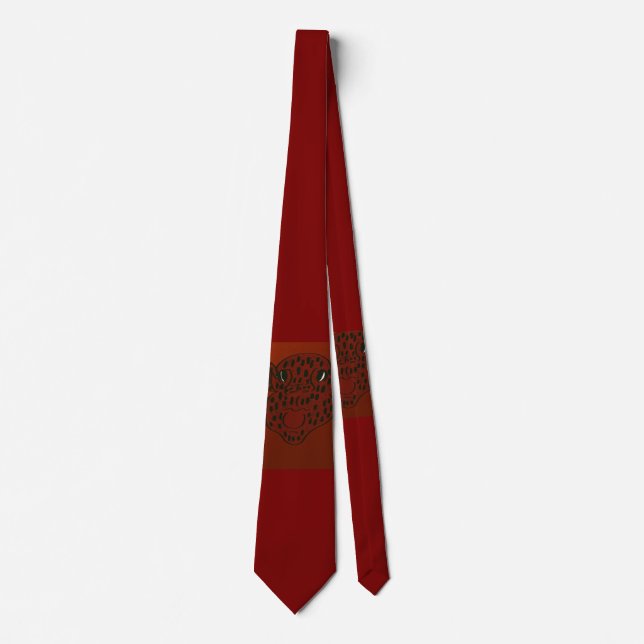 Gravata Strawberry Face Character Art Necktie (Frente)