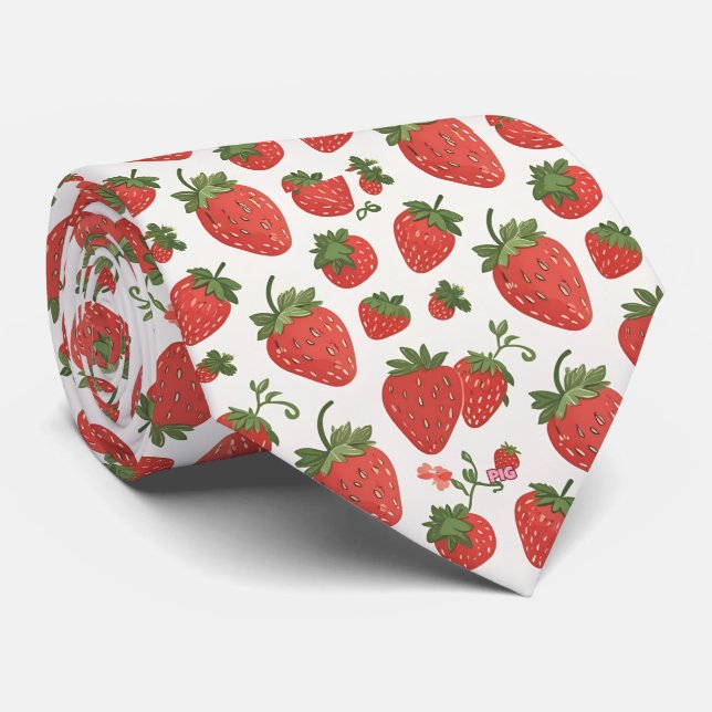 Gravata Strawberry Tie (Rolled)