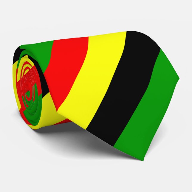 Gravata Stripes Afrocêntricas (Rolled)