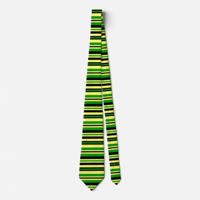 Gravata Stripes inspiradas na Jamaica (Frente)