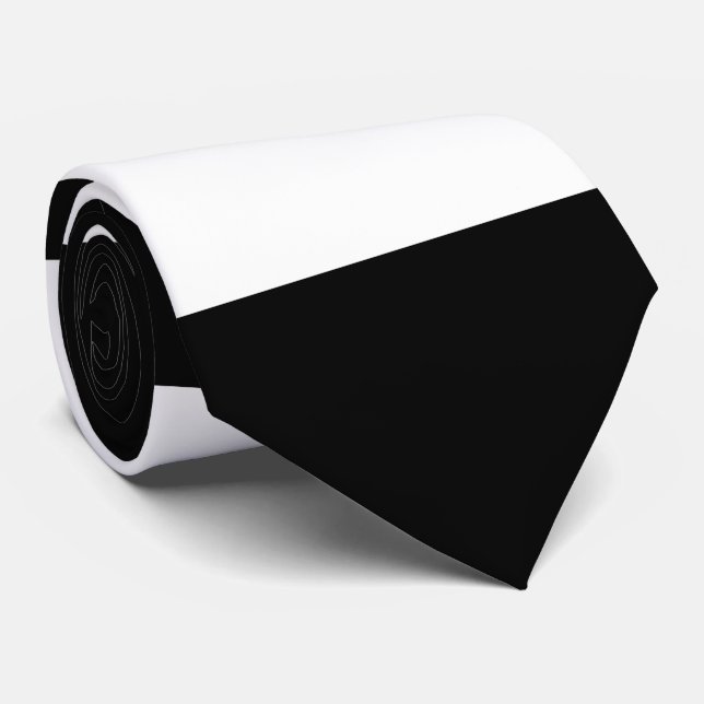Gravata Stripes Negras e Brancas, Padrões Strike, Linhas (Rolled)