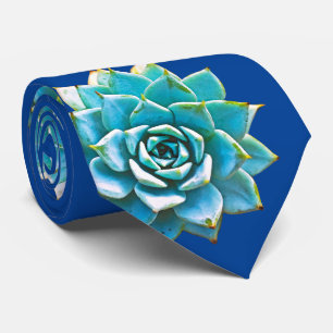 Gravata Sucultura de Aquarela em Azul