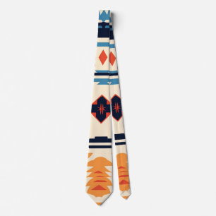Gravata Sudoeste Tribal Azteca Geométrico Boho