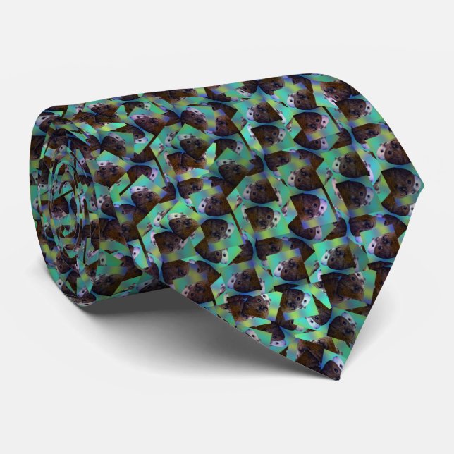 Gravata Suínos abstrato, Necktie (Rolled)
