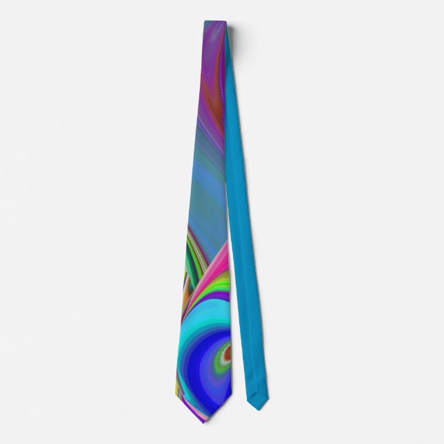 Gravata Summersense, Abstrato 3D Rainbowart (Frente)