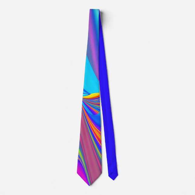 Gravata Summersense, Abstrato 3D Rainbowart (Frente)