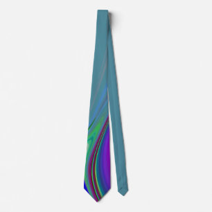 Gravata Summersense, Abstrato 3D Rainbowart