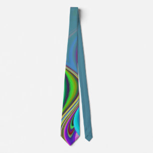Gravata Summersense, Abstrato 3D Rainbowart