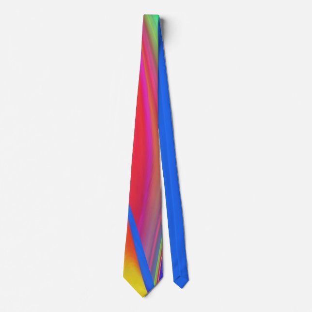 Gravata Summersense, Abstrato 3D Rainbowart (Frente)