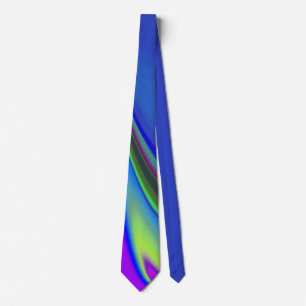 Gravata Summersense, Abstrato 3D Rainbowart
