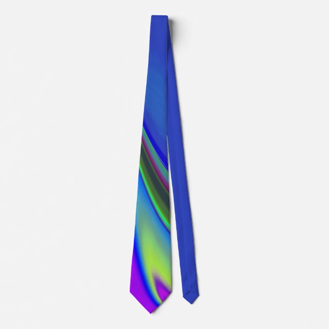 Gravata Summersense, Abstrato 3D Rainbowart (Frente)