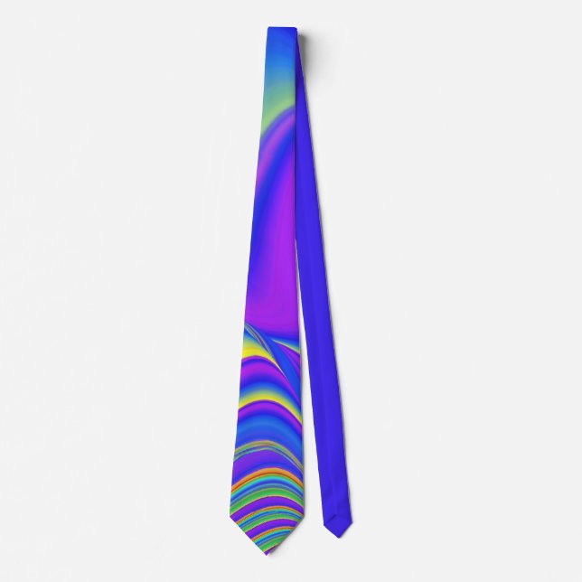 Gravata Summersense, Abstrato 3D Rainbowart (Frente)