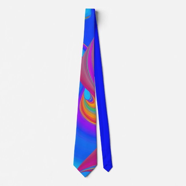 Gravata Summersense, Abstrato 3D Rainbowart (Frente)