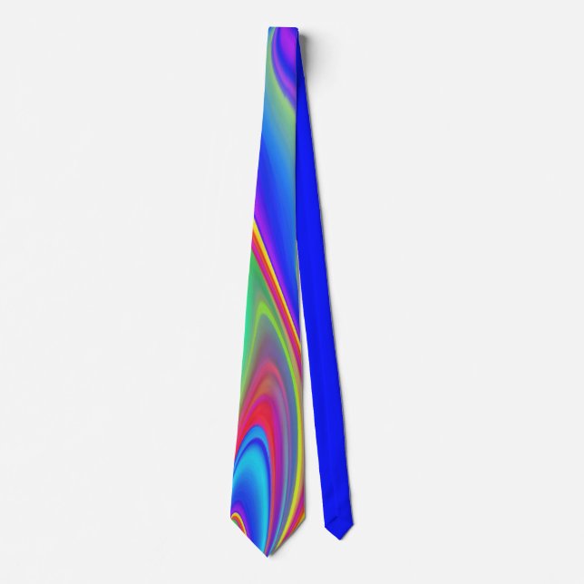 Gravata Summersense, Abstrato 3D Rainbowart (Frente)