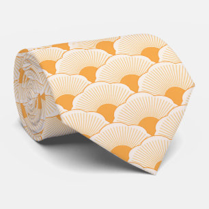 Gravata Sunset, laranja tonal, textura concreta