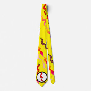 Gravata Super-herói Amarelo Vermelho Relâmpago Halloween