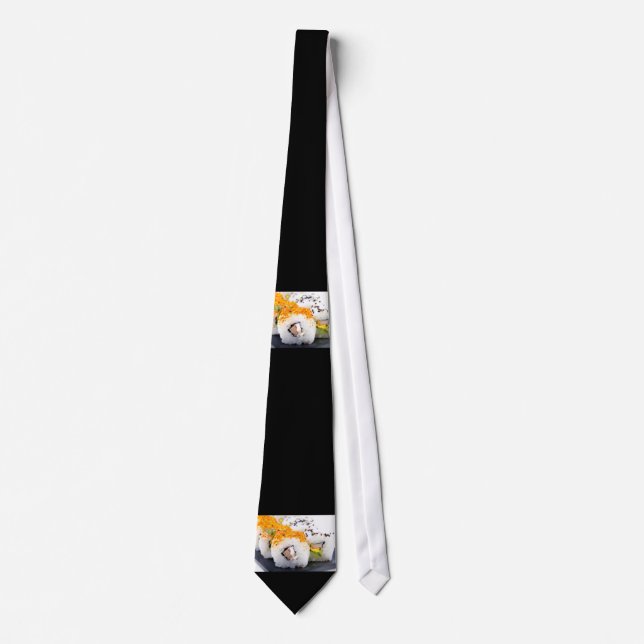 Gravata Sushi num prato (Frente)
