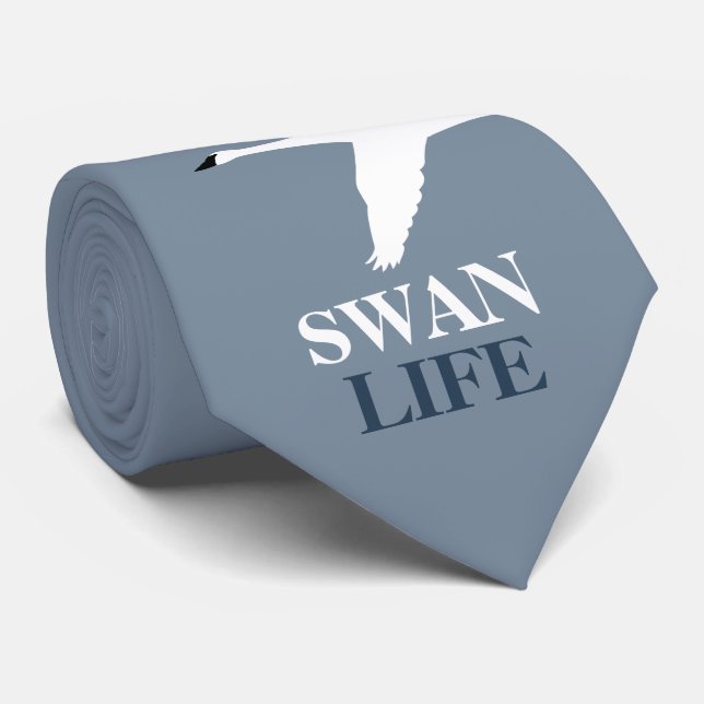 Gravata Swan Life, Elegante Swan (Rolled)