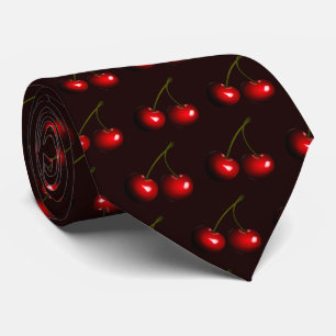 Gravata Sweet Red Cherries - Cores Personalizadas
