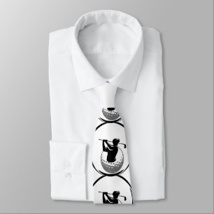 Gravata Swing de golfe masculino & Bola de golfe