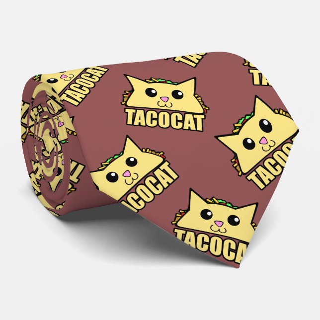 Gravata Taco Cat Pattern (Rolled)