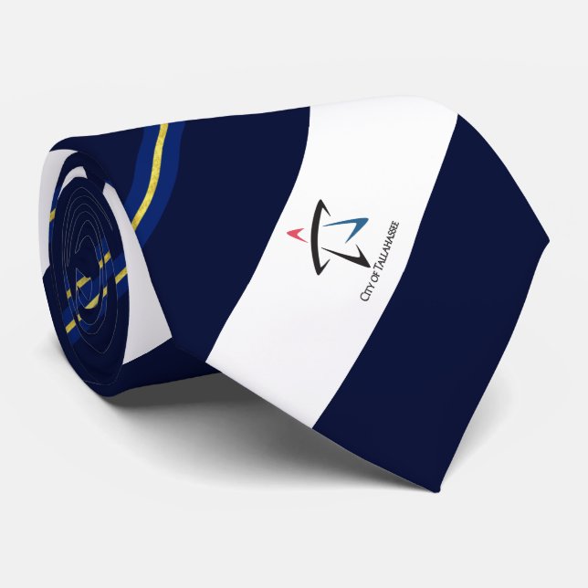 Gravata Tallahassee (Flórida), bandeira da cidade, Neck Ti (Rolled)