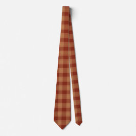 Gravata Tan Tartan Tie