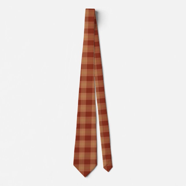 Gravata Tan Tartan Tie (Frente)