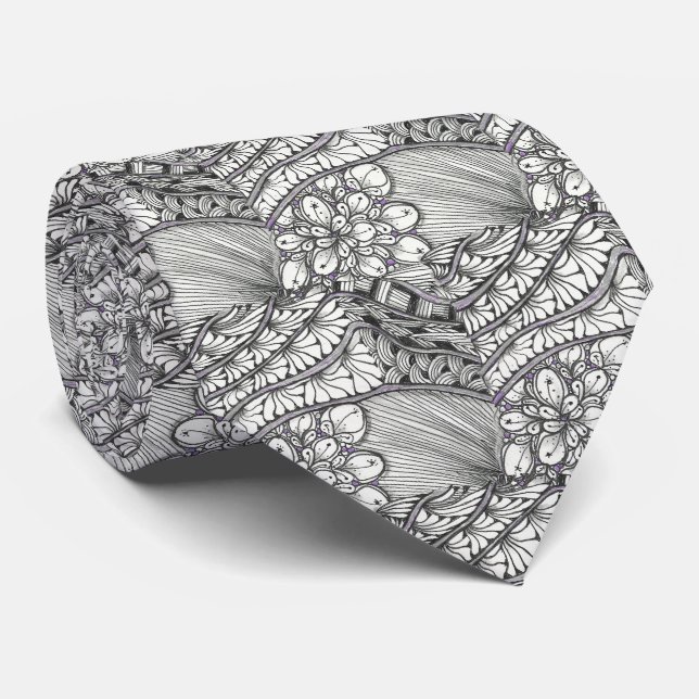 Gravata Tangled Elegance Necktie (Rolled)