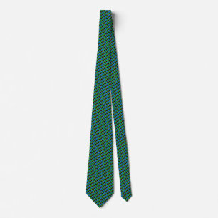 Gravata Tanzania Flag Honeycomb Tie
