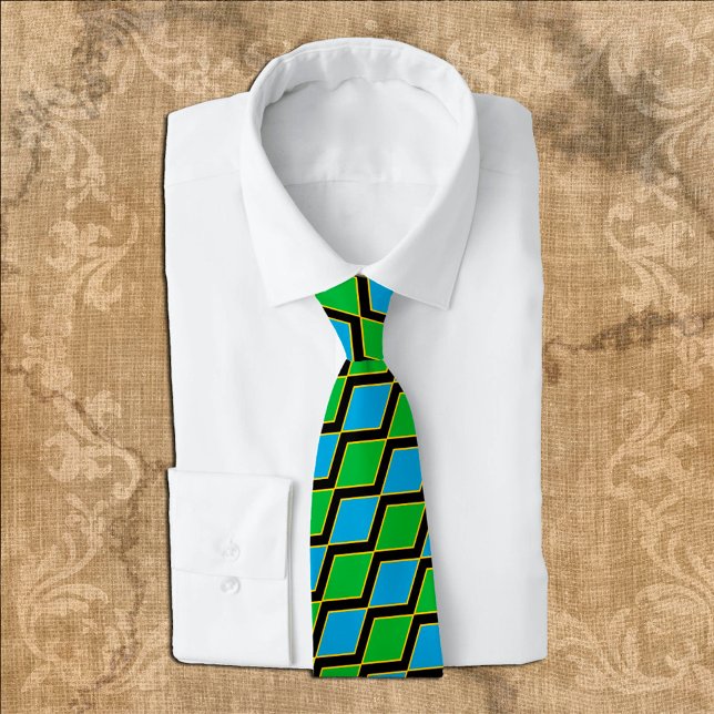 Gravata Tanzania Ties, fashion Tanzanian Flag, business (Criador carregado)