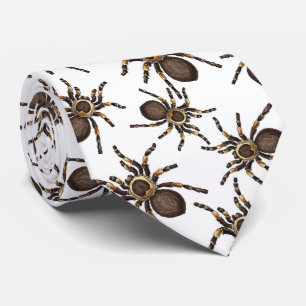 Gravata Tarantula em branco