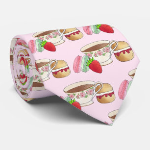 Gravata Tarde, Teacup Cream Scone Do Tea Party