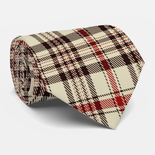 Gravata Tartan Brown      