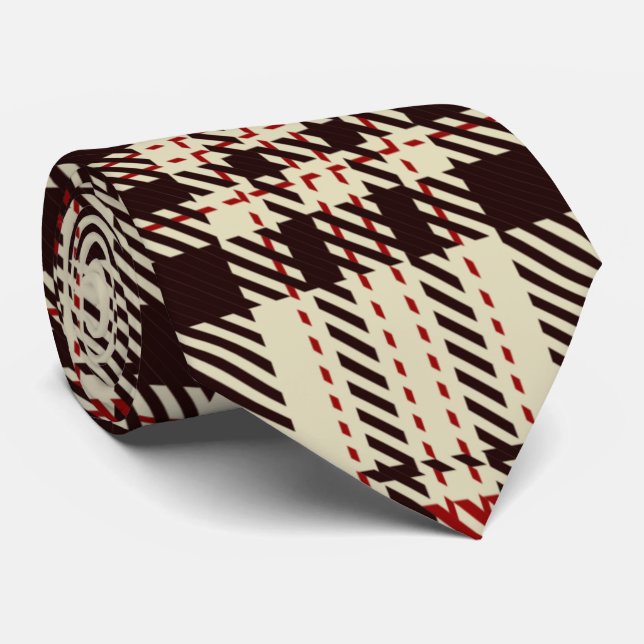 Gravata Tartan Brown (Rolled)