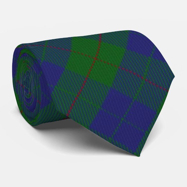 Gravata Tartan da caça do monograma da letra B de Barclay (Rolled)
