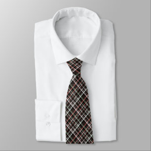 Gravata Tartan de Natal texturizado.