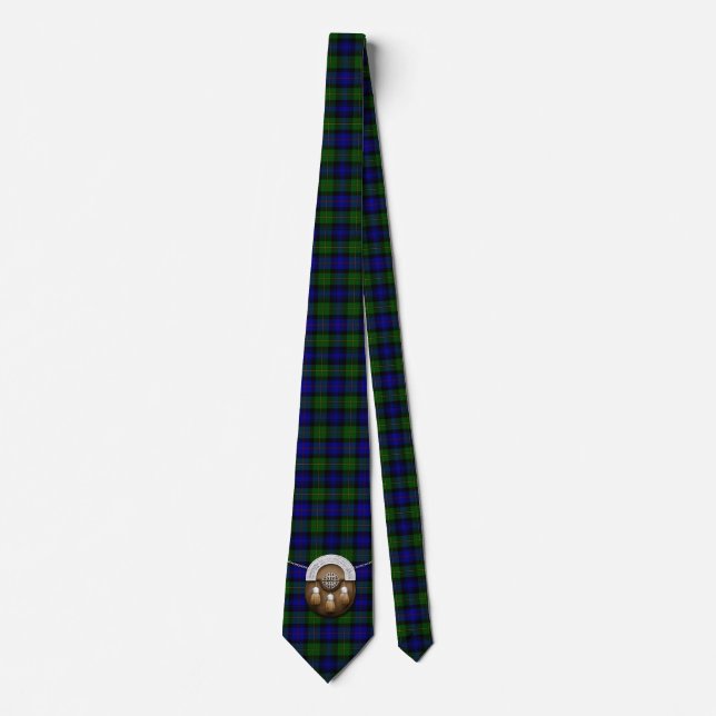 Gravata Tartan e Sporran de Bonner (Frente)