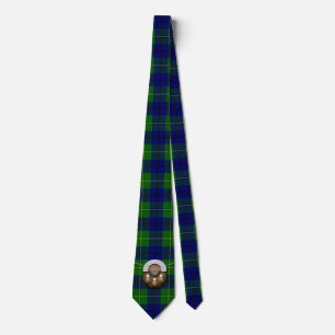 Gravata Tartan e Sporran de Johnston do clã