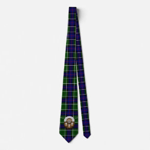 Gravata Tartan e Sporran de Leslie do clã