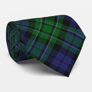 Gravata Tartan escocês do monograma da letra M de