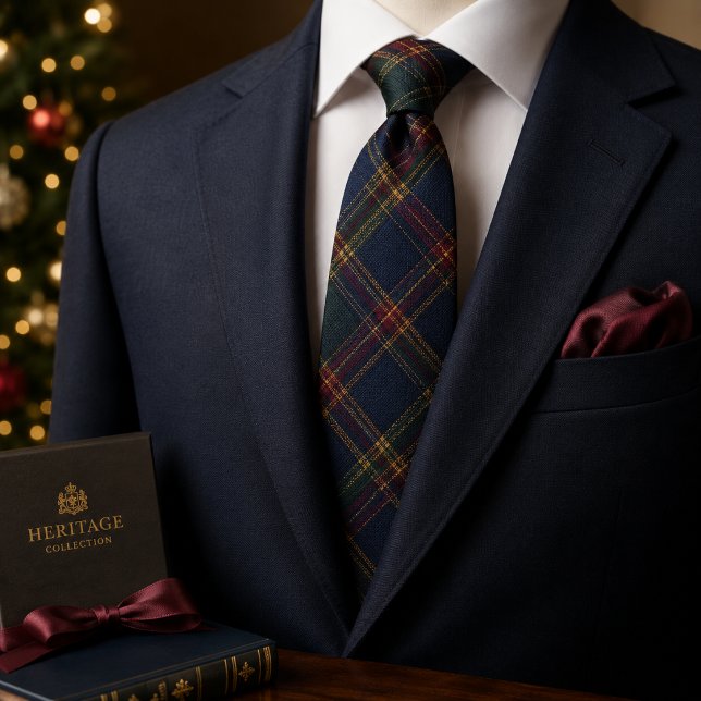 Gravata Tartan Plaid de Natal de Luxo (Criador carregado)