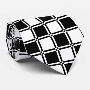 Gravata Tartan preto e branco final de Sillitoe do OPUS