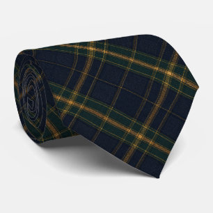 Gravata Tartan Xadrez Azul Marinho Clássico Escocês Elegan
