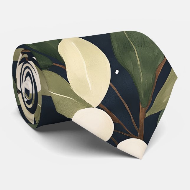 Gravata Tartaruga Branca de Férias de Neve (Rolled)