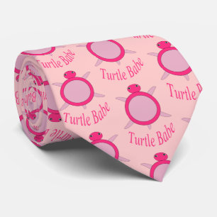 Gravata Tartaruga Rosa Fresca, Tartaruga De Bebê