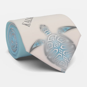 Gravata Tartarugas do mar Mele Kalikimaka Natal